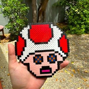 Trippy toad from mario bros